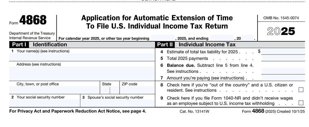 Running Late? File an Income Tax Extension