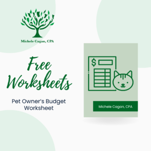 Pet Owner’s Budget Worksheet