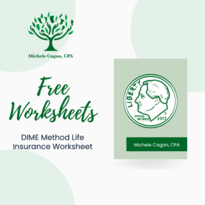 DIME Method Life Insurance Worksheet